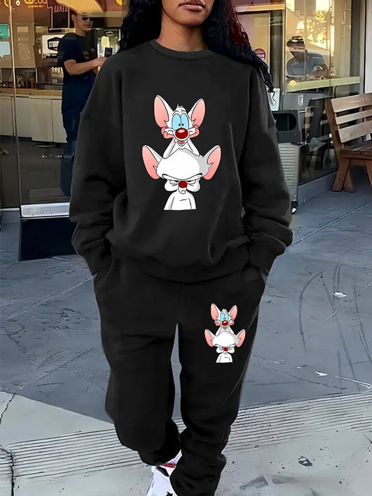 Plus Size Women's Outfit Set - Casual Sportswear