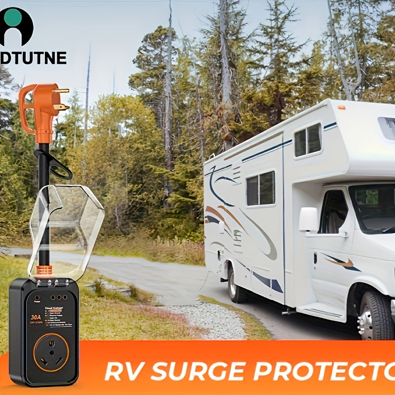 RV Surge Protector 30 Amp 12000 Joules RV Circuit Analyzer Surge Guard Full Protection 9500 Joules