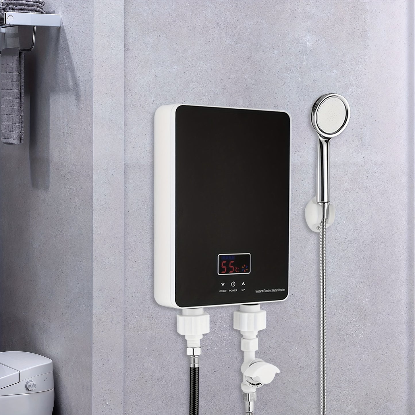 6000W Tankless Water Heater Electric Water Heater For Bathroom With Shower Head