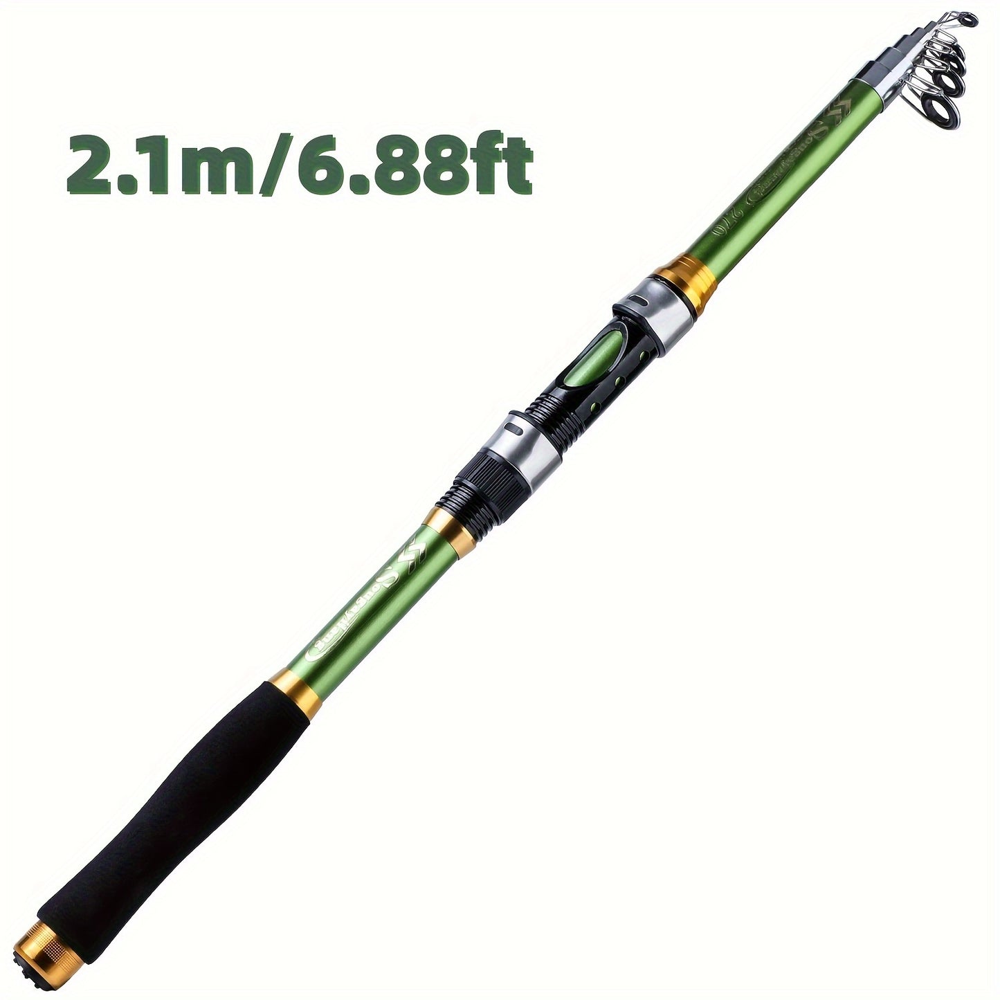 Sougayilang Telescopic Fishing Rods 1.8~3.3m Glass Fiber Spinning Rod