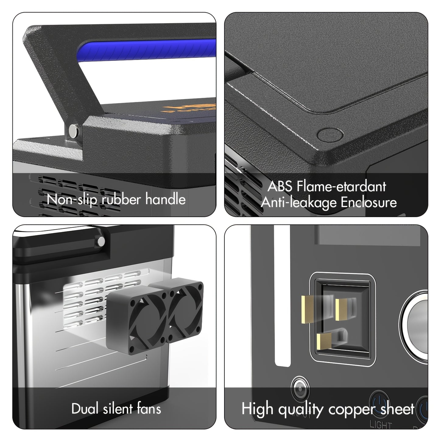 700W 577WH Solar Generator Watt Portable Power Station LiFePO4 Battery, With 120V AC Socket