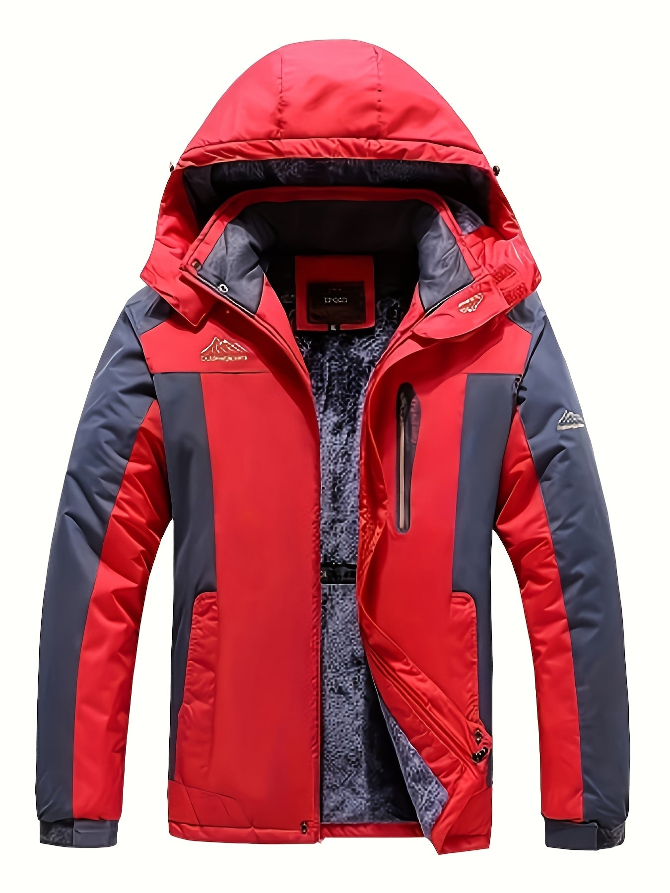 Men's Winter Sports Jacket with Detachable Hood