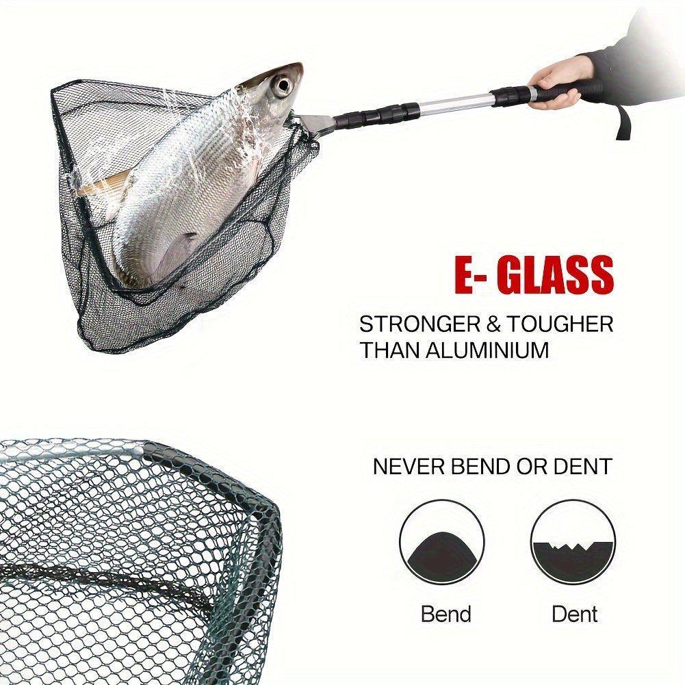 Durable Foldable Fish Net, Extend to 34-51Inches