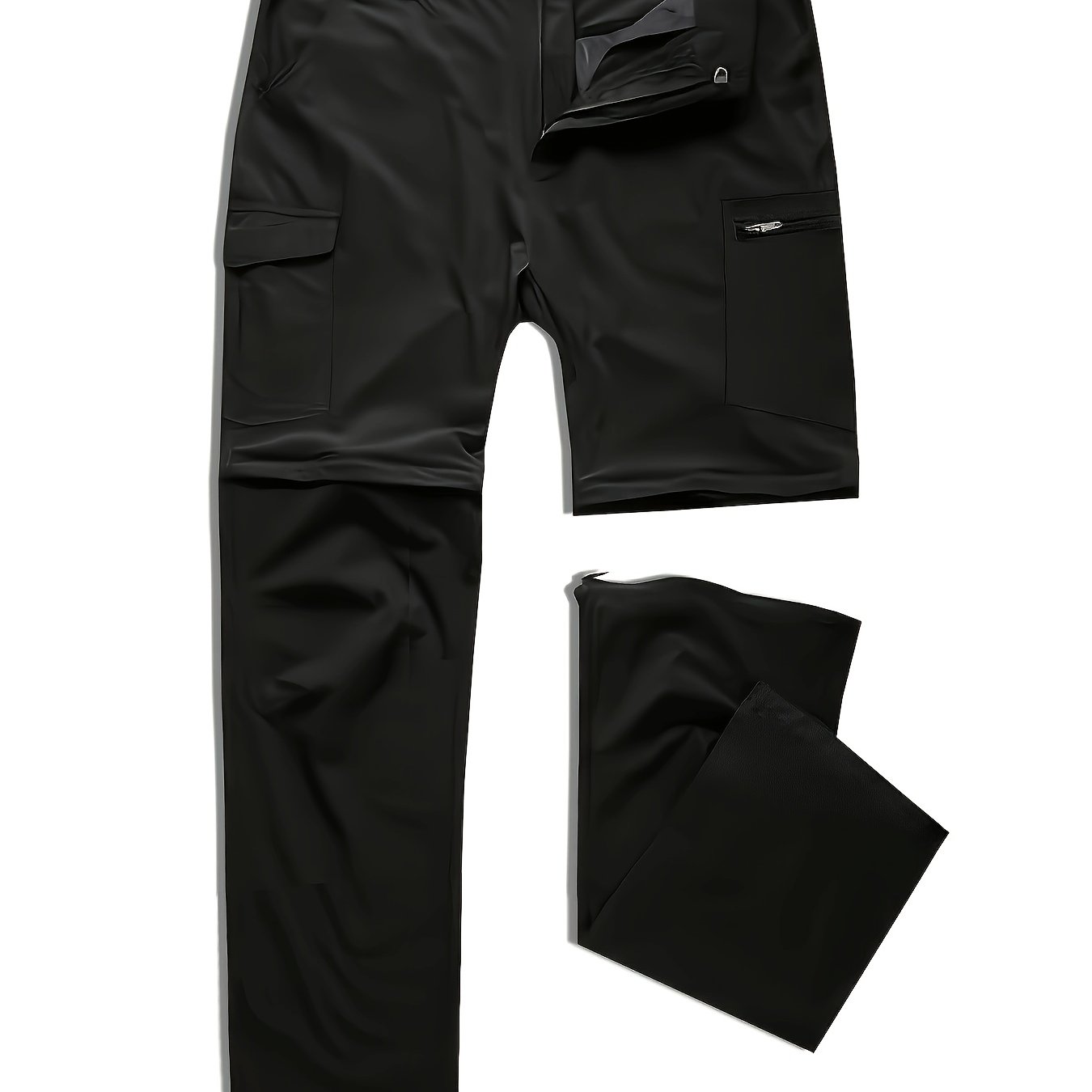 Men's Lightweight Waterproof Quick-Drying Pants with Foldable Zipper, PLUS SIZE
