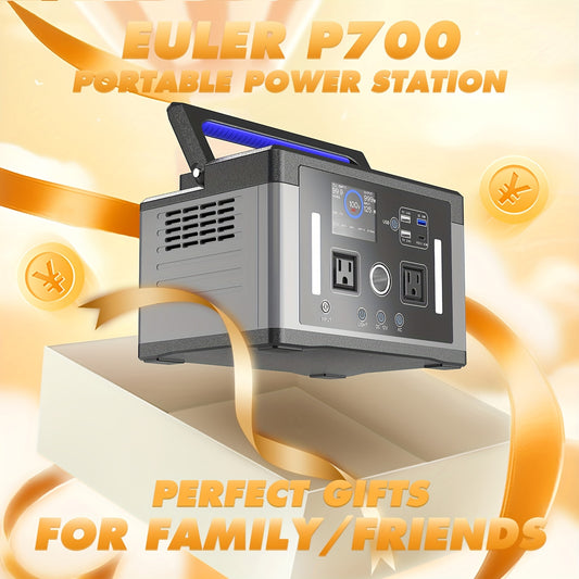 700W 577WH Solar Generator Watt Portable Power Station LiFePO4 Battery, With 120V AC Socket