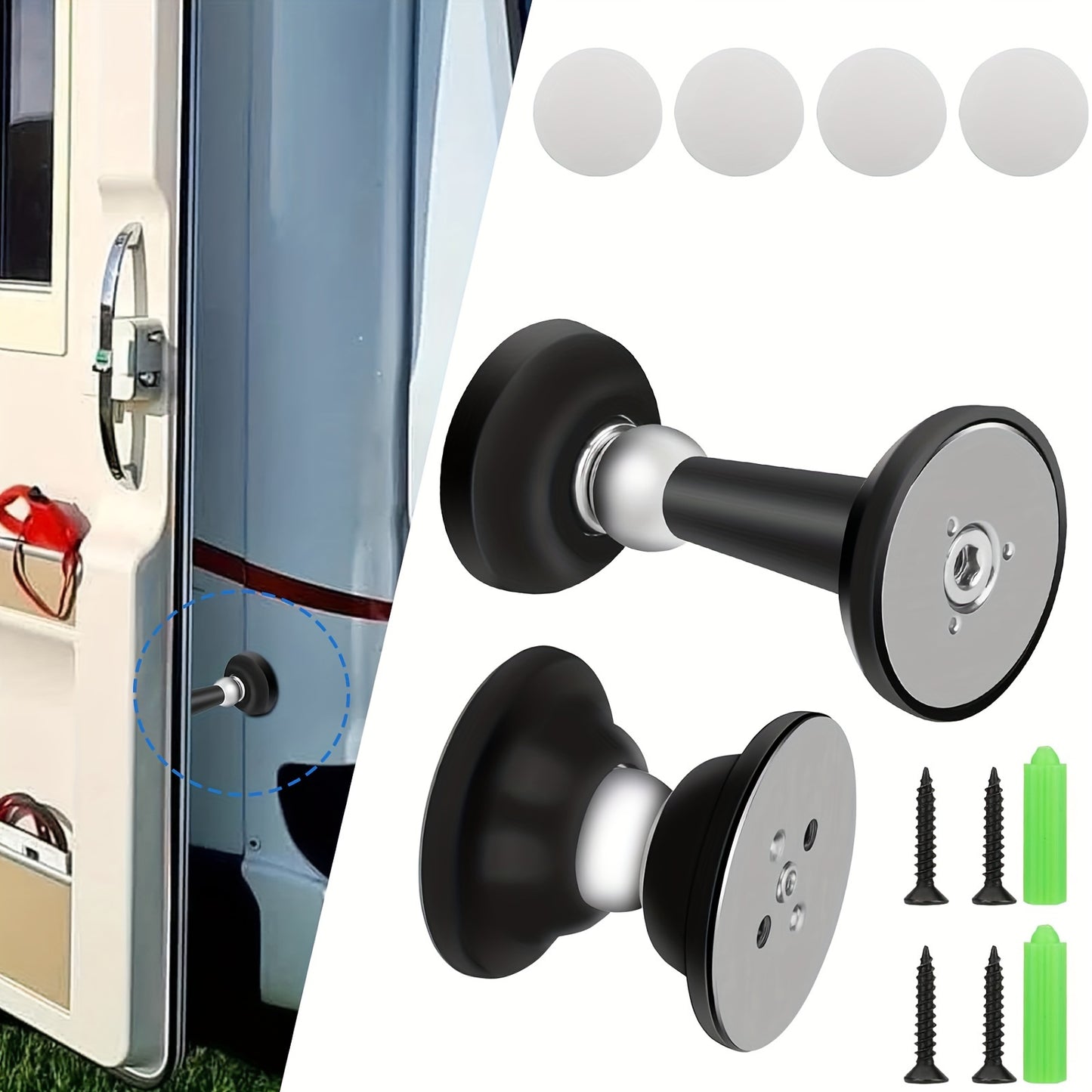 2pcs RV Door Holder Set, Magnetic Door Stoppers