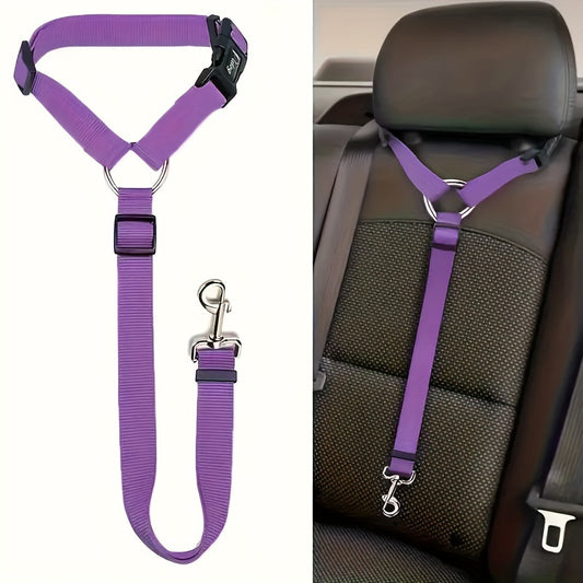 1pc Pet Car Tether Safety Leash For Dogs In Vehicles, Dog Seat Belt Tether