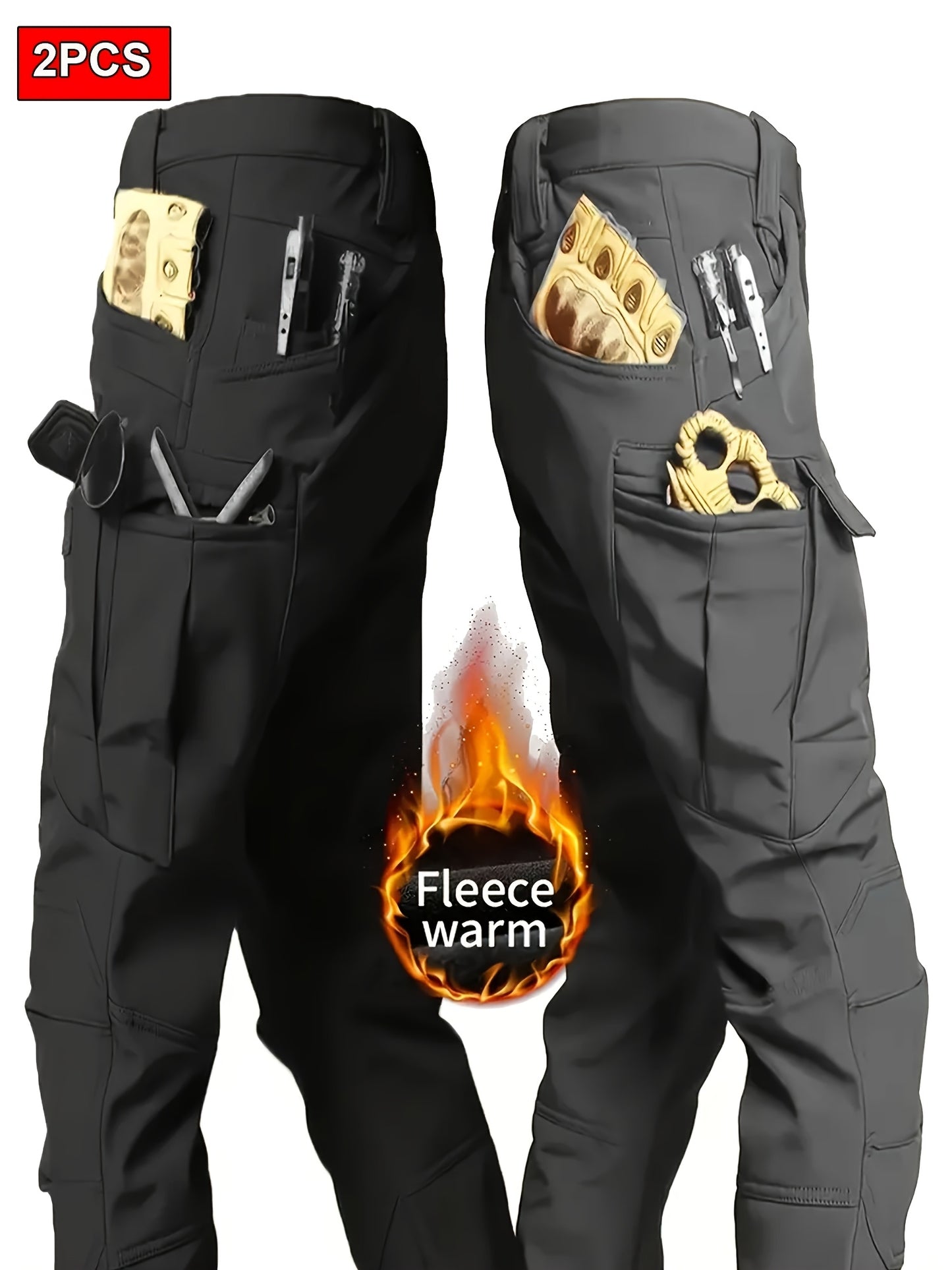2-Pack Men's Casual Outdoor Tactical Pants