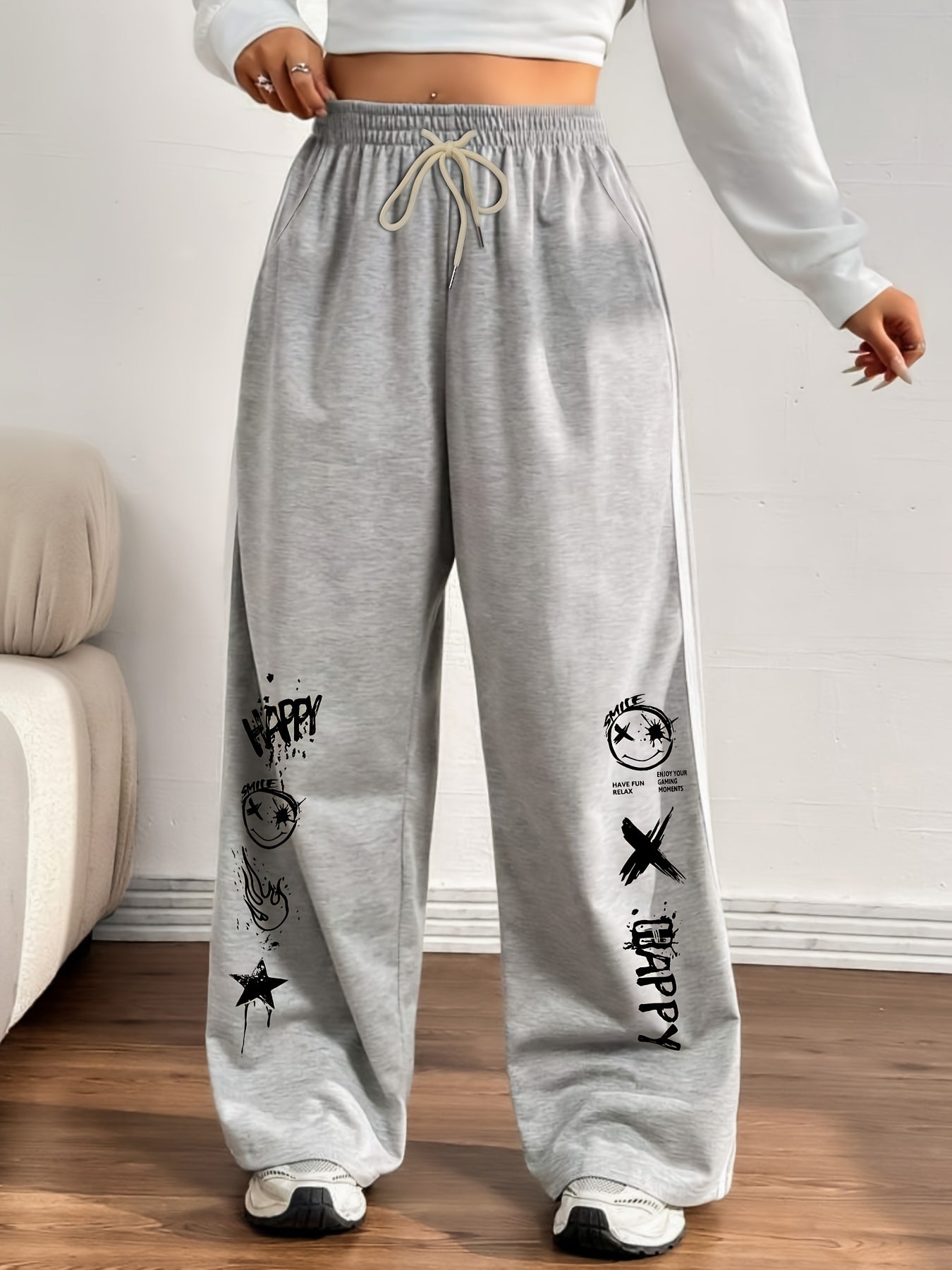 Plus-Size Women's Thin Striped Pants, Affordable Clothing