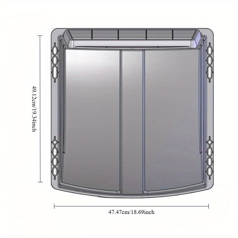 RV Roof Vent Cover, Easy to Install on RV with Accompanying Hardware