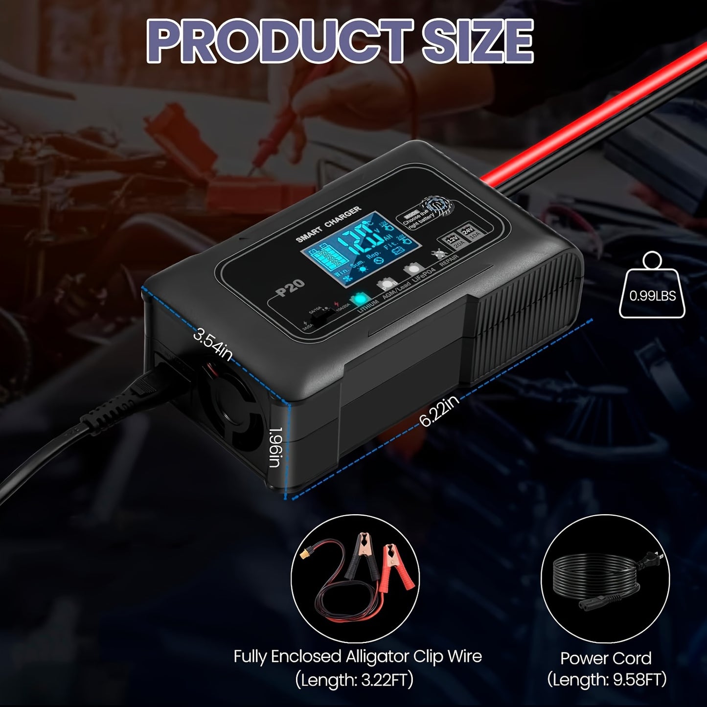 20-Amp Smart Battery Charge