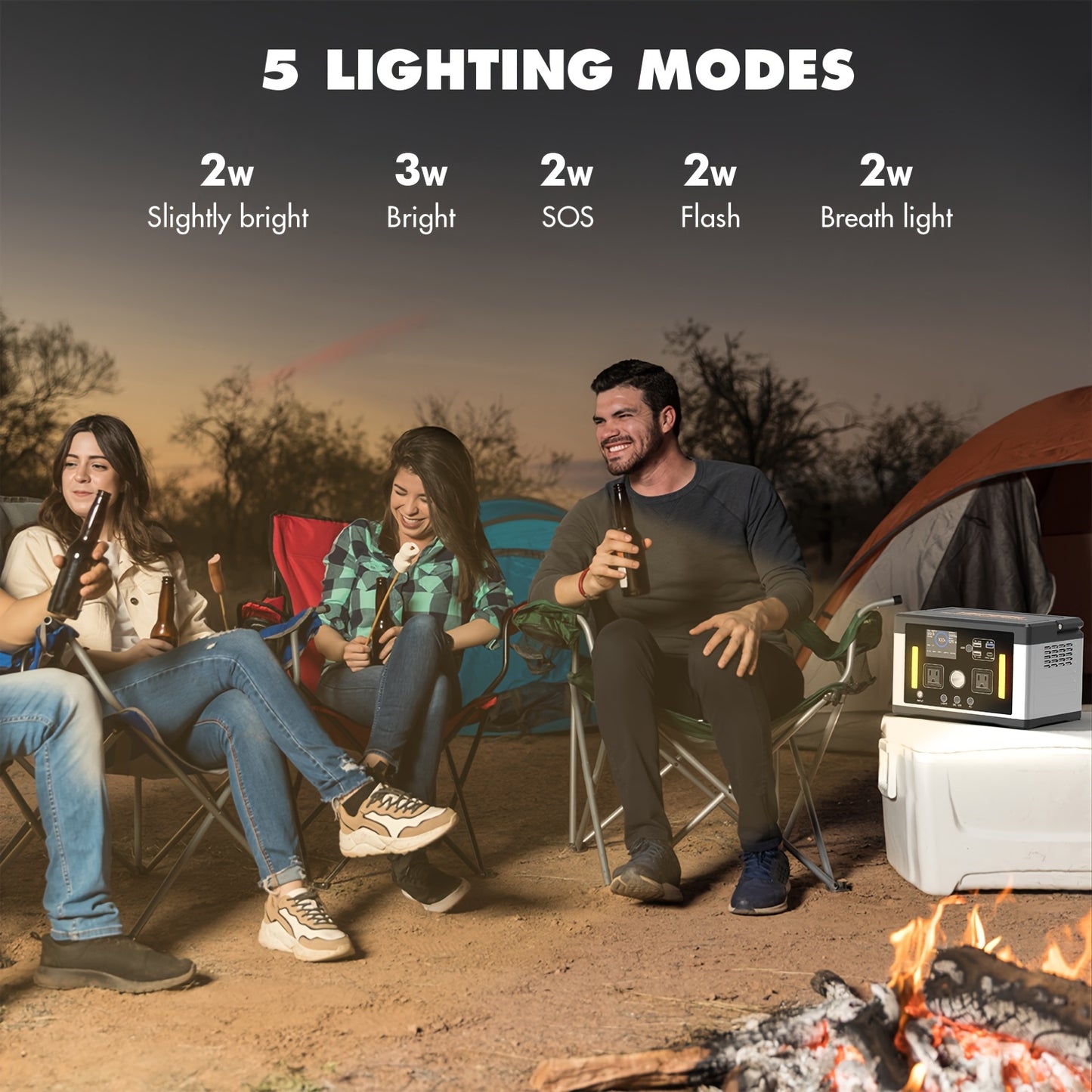 700W 577WH Solar Generator Watt Portable Power Station LiFePO4 Battery, With 120V AC Socket