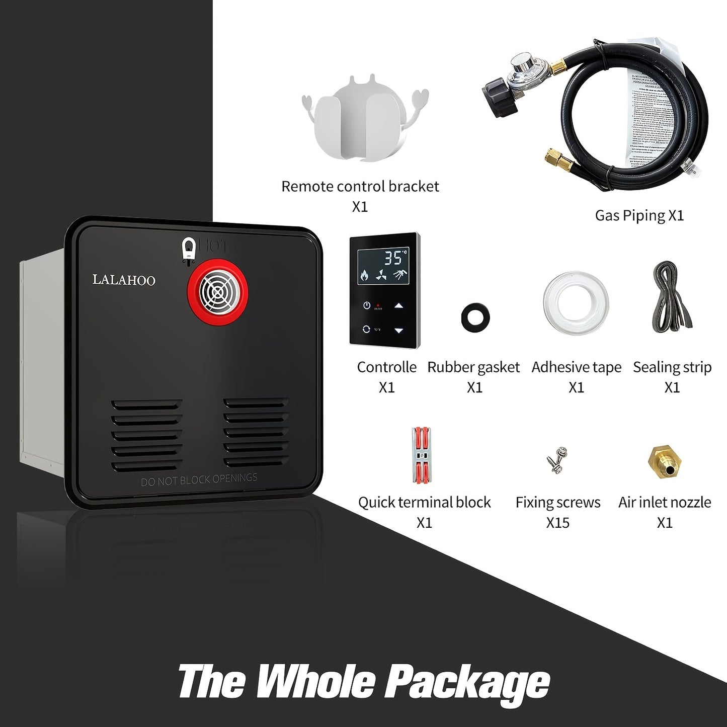 55000BTU Pure Electric RV Water Heater, Provides Sufficient Hot Water, Portable Water Heater