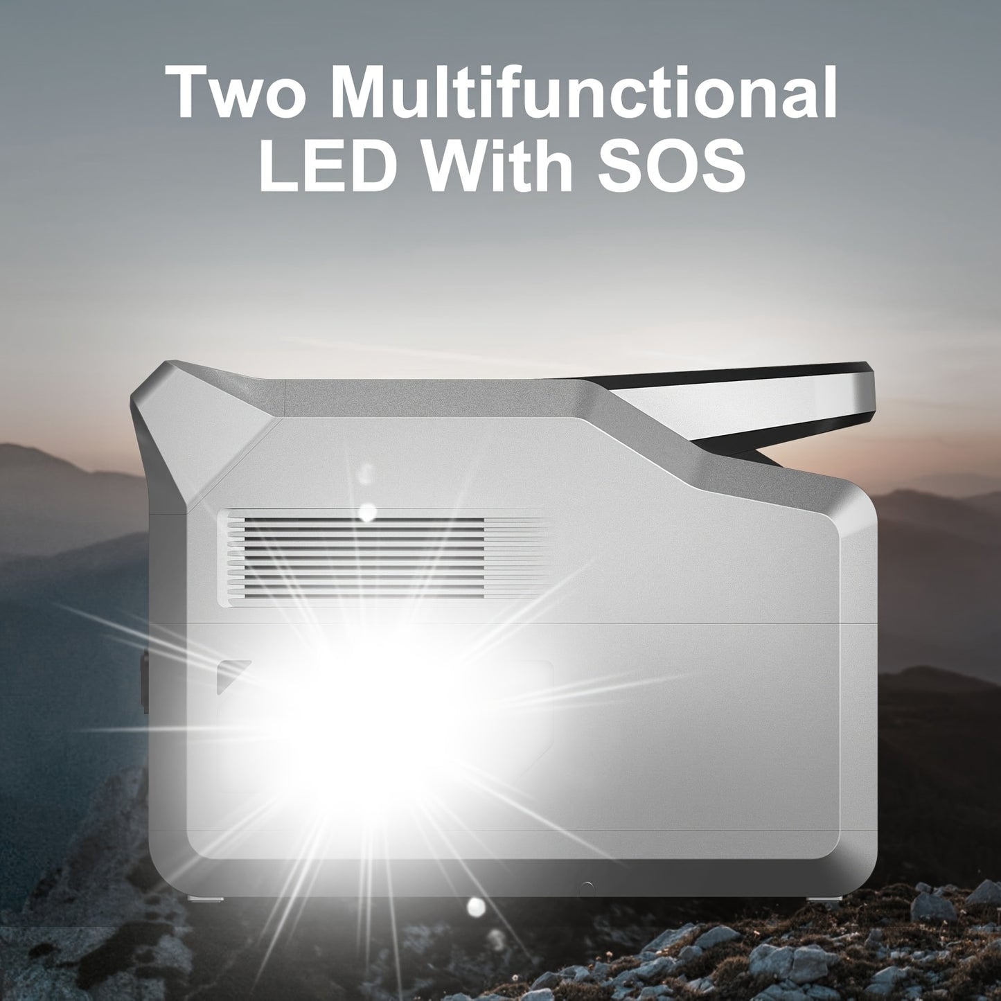 2000W High-Capacity Portable Power Station with USB & Multiple Device Connections