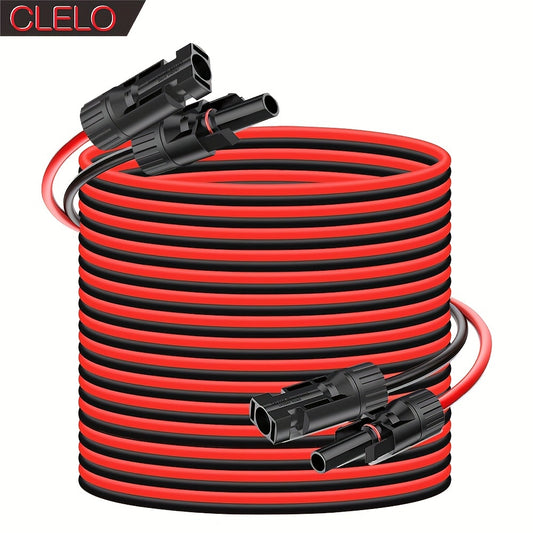 14AWG Solar Panel Extension Cable Set - 30FT & 40FT Options