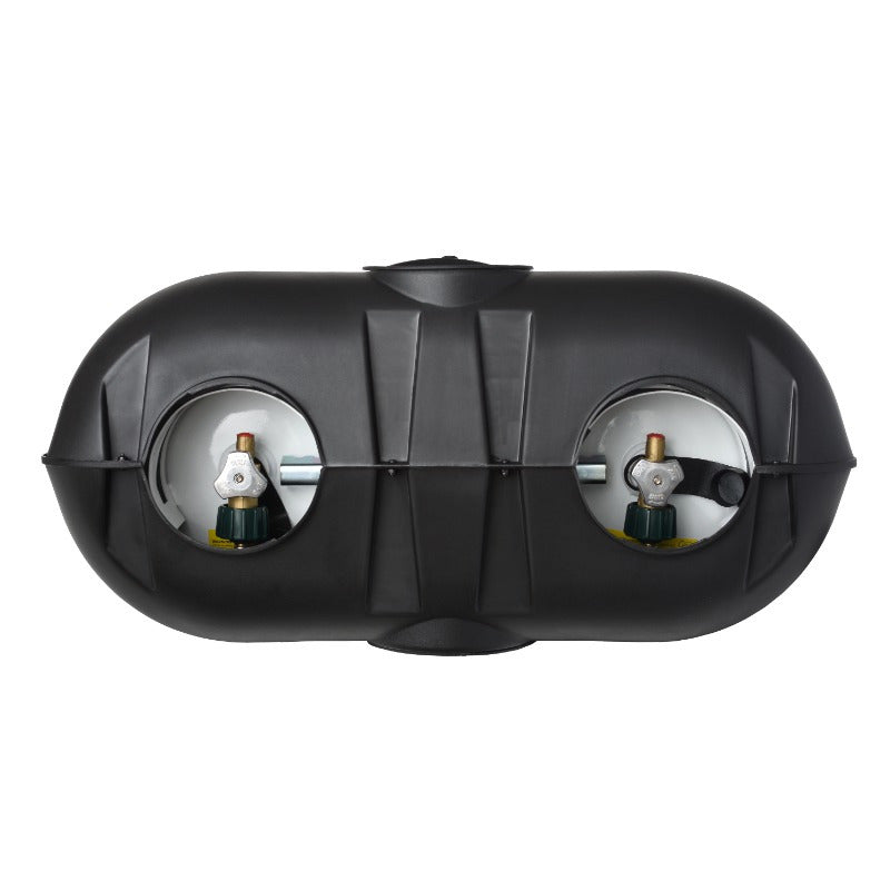 RV Accessories - Black Heavy-Duty Polypropylene 7.14 Lb Tank Cover