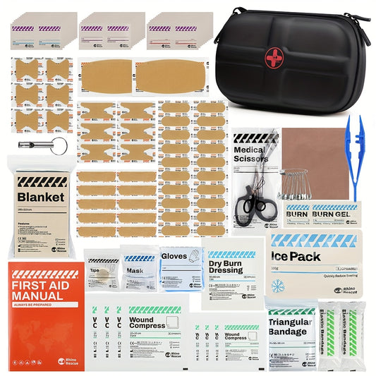 First Aid Kit, HSA/FSA Eligible, Waterproof Portable Emergency Kit For Travel