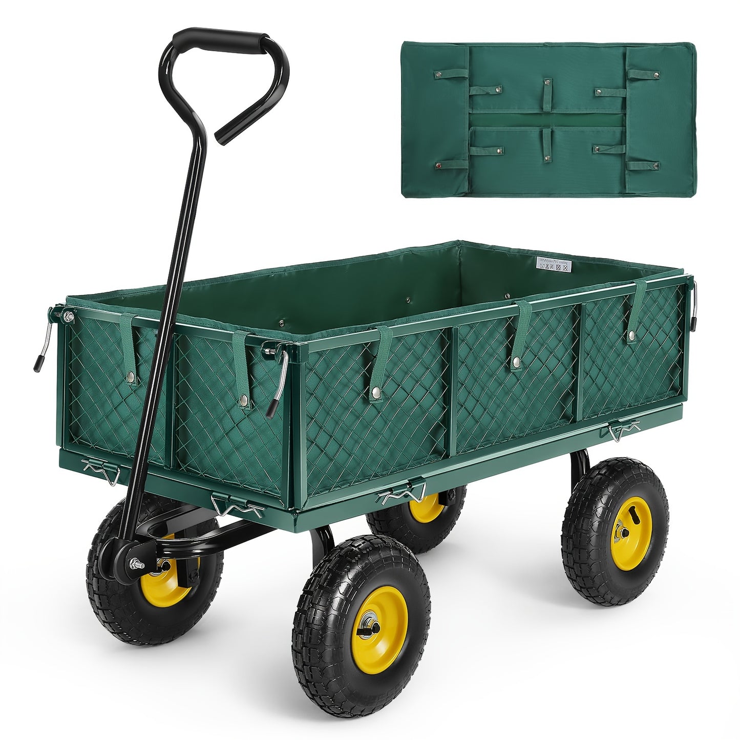 HOMDOX Garden Cart, Heavy Duty 880 Lbs Capacity