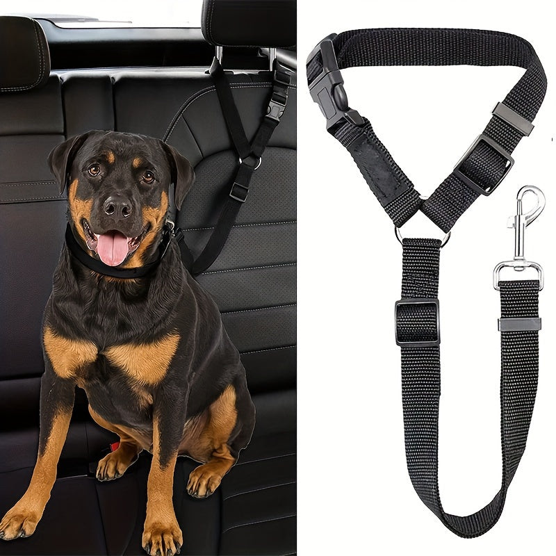 1pc Pet Car Tether Safety Leash For Dogs In Vehicles, Dog Seat Belt Tether