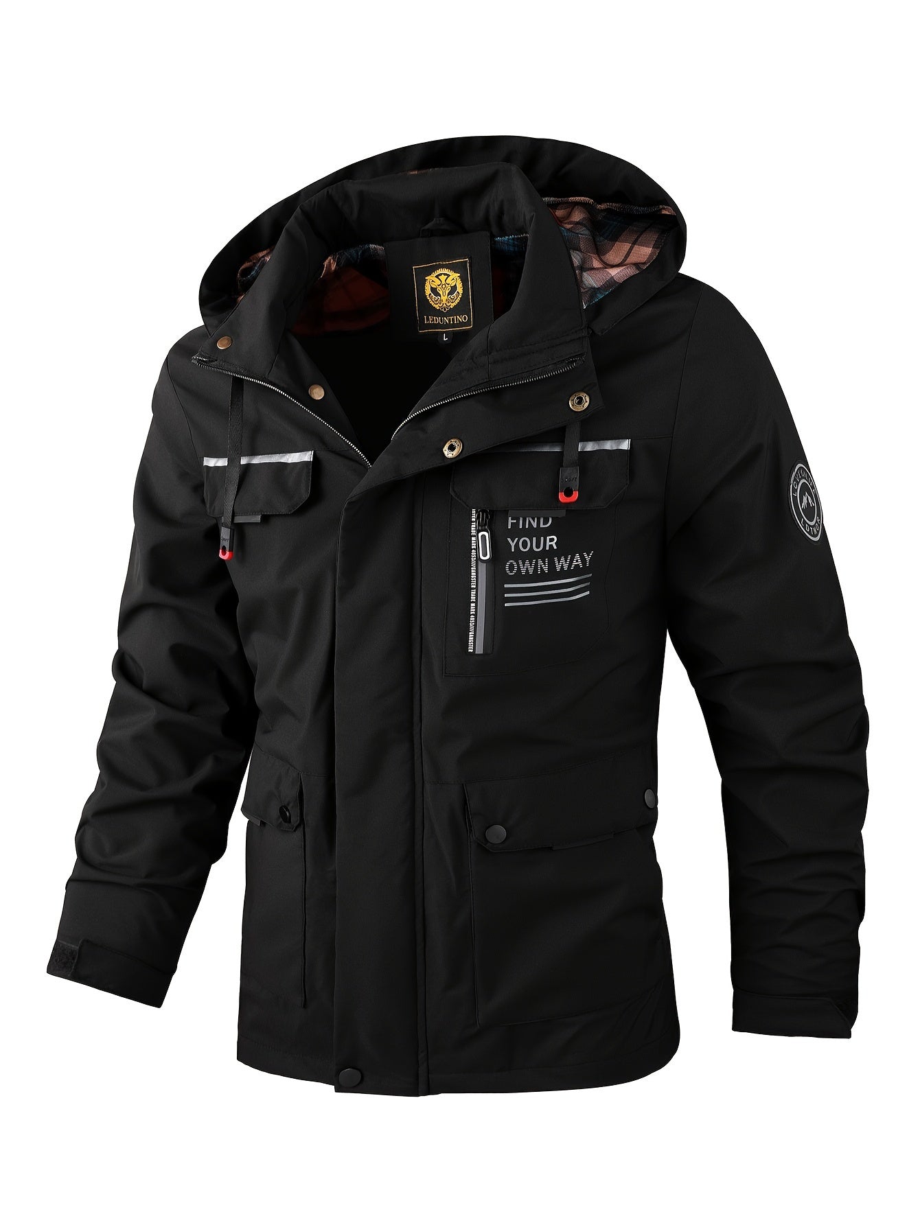 Men's Fashion Jacket - Casual Multi-Pocket, Outdoor Waterproof Windbreaker Jacket
