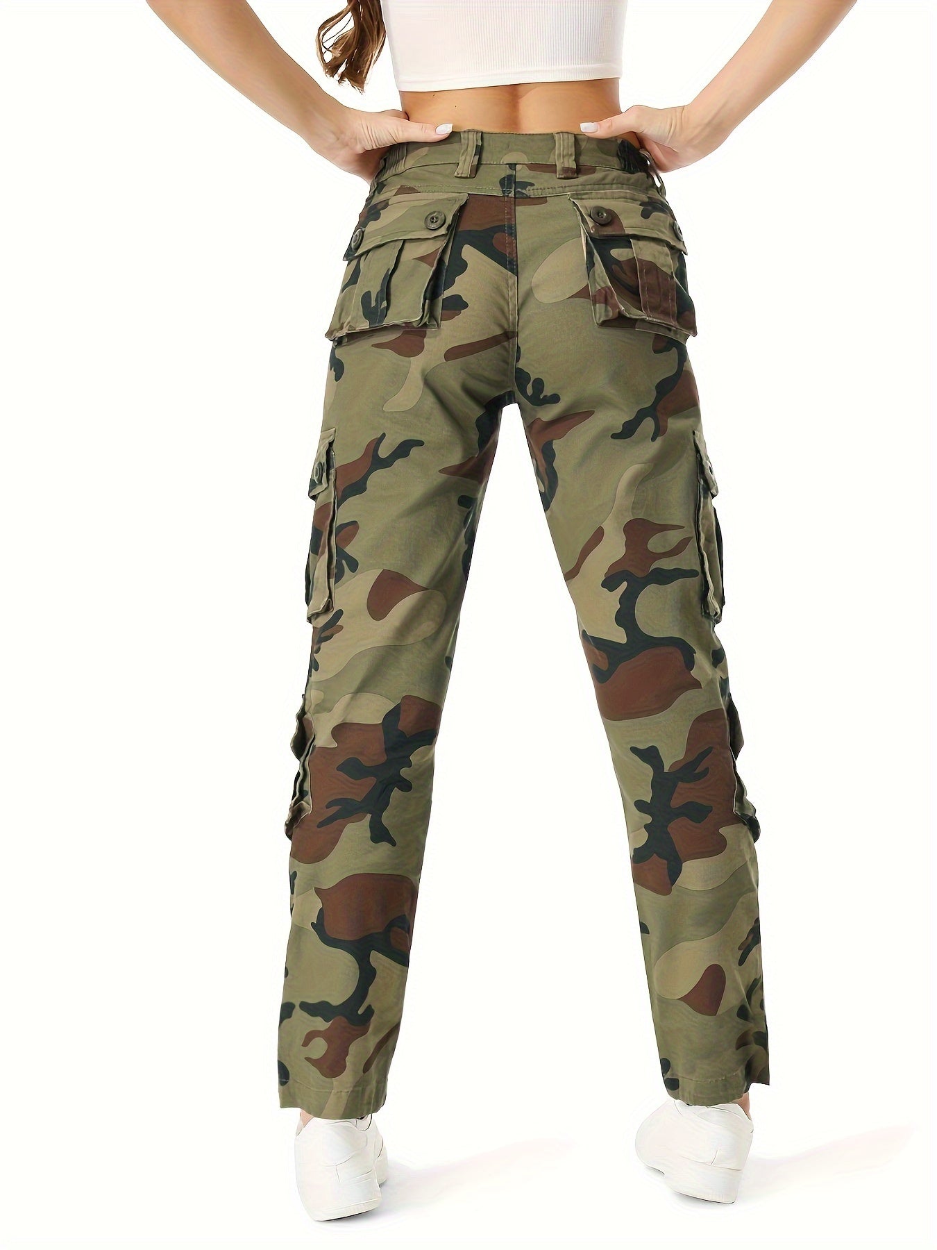 Women's Camo Pants, Tear Resistant, Multi-pocket